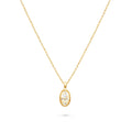 Tarot Oval Pendant Necklace