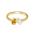 Olive Green Diamond Ring
