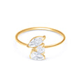 Three Diamond Cluster Ring