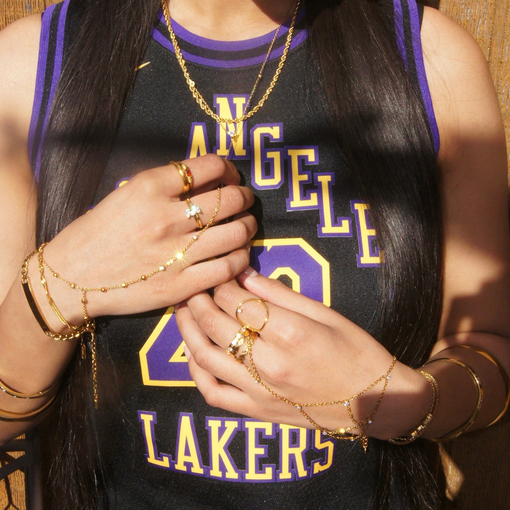 Diamonds Beaded Hand Chain
