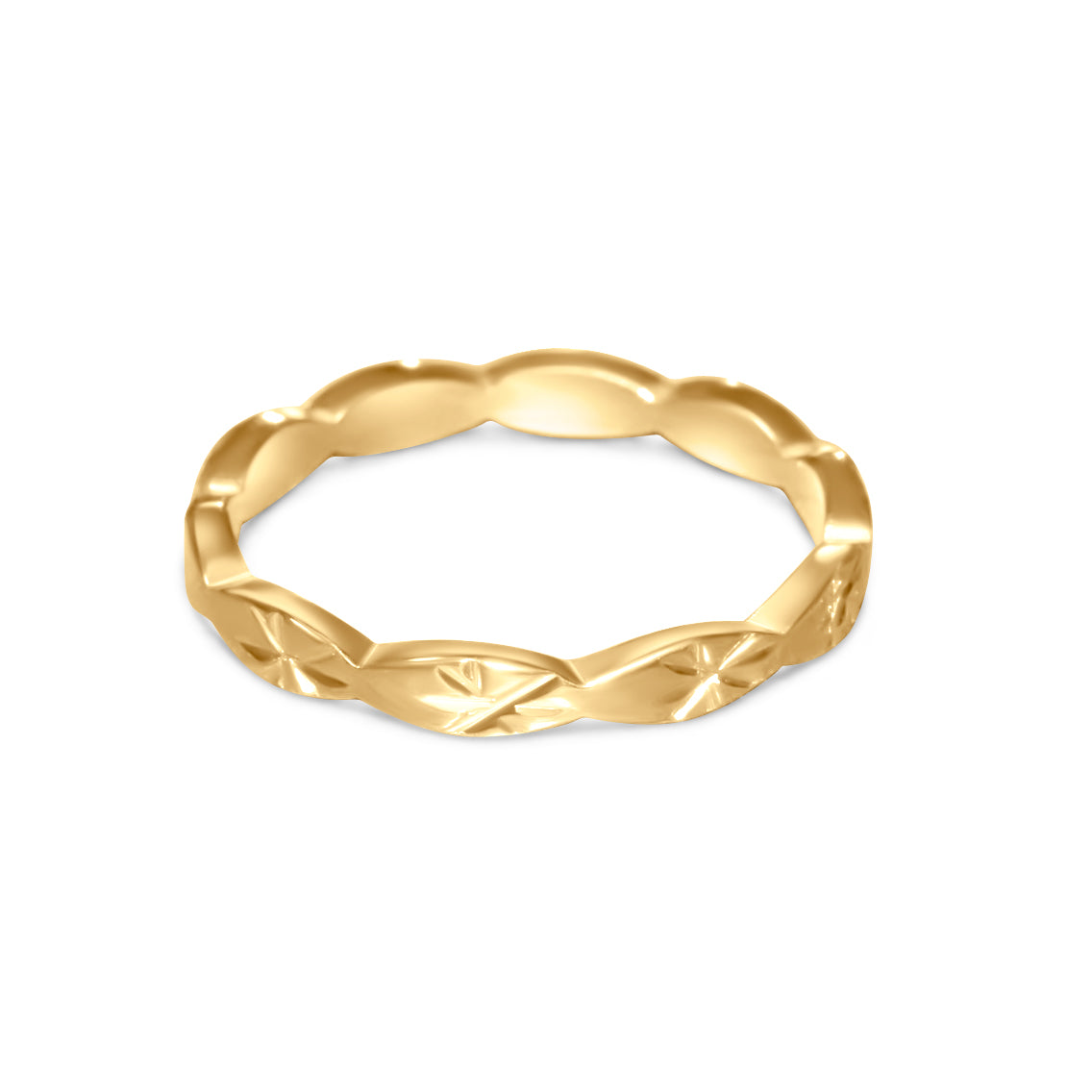 Oval Star Bursts Ring
